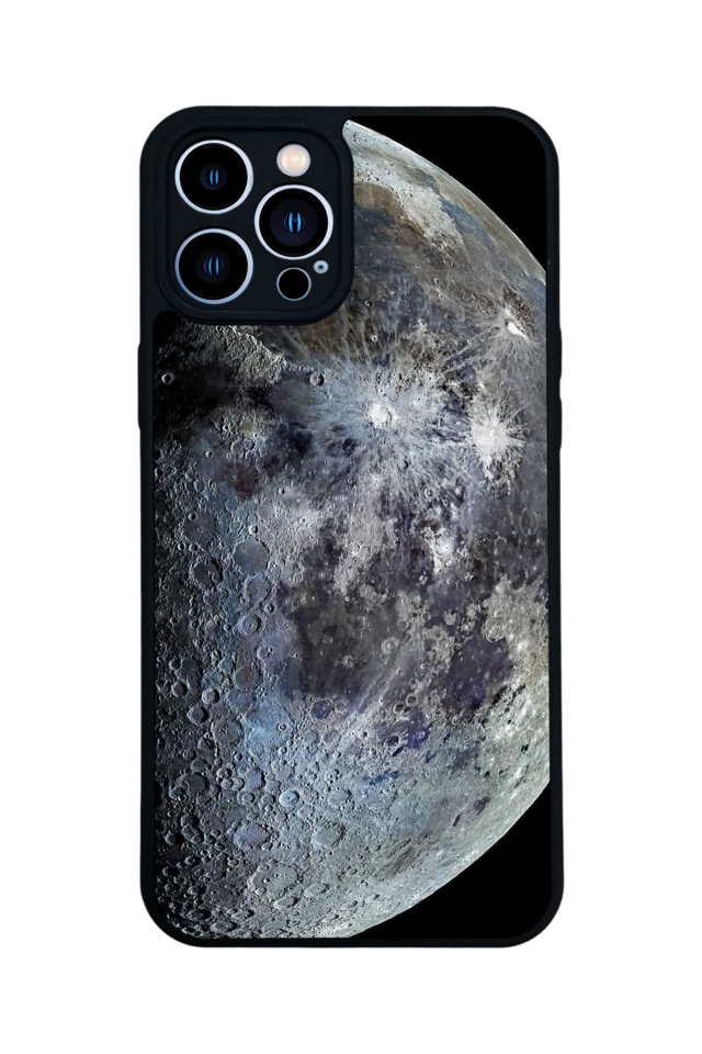 iPhone 12 Pro Max Uyumlu Ay Tasarımlı Glossy Premium Kılıf