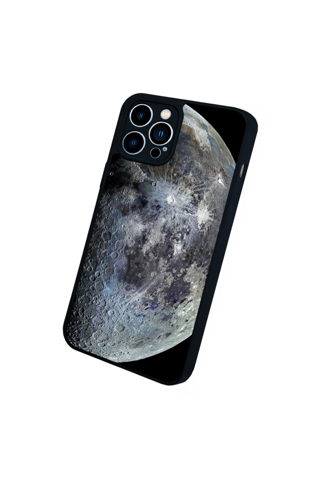 iPhone 12 Pro Max Uyumlu Ay Tasarımlı Glossy Premium Kılıf