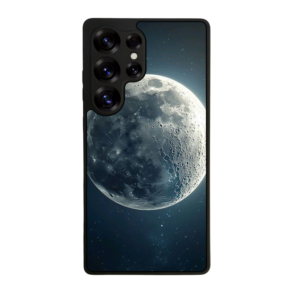 Samsung Galaxy S25 Ultra Uyumlu Ay Tasarımlı Glossy Premium Kılıf