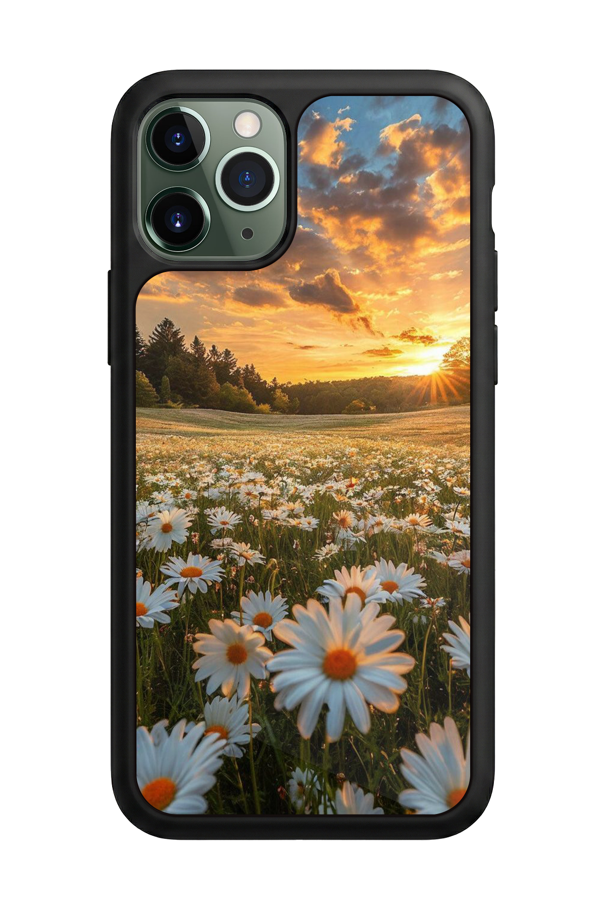 iPhone 11 Pro Uyumlu Cicek Tasarımlı Glossy Premium Kılıf
