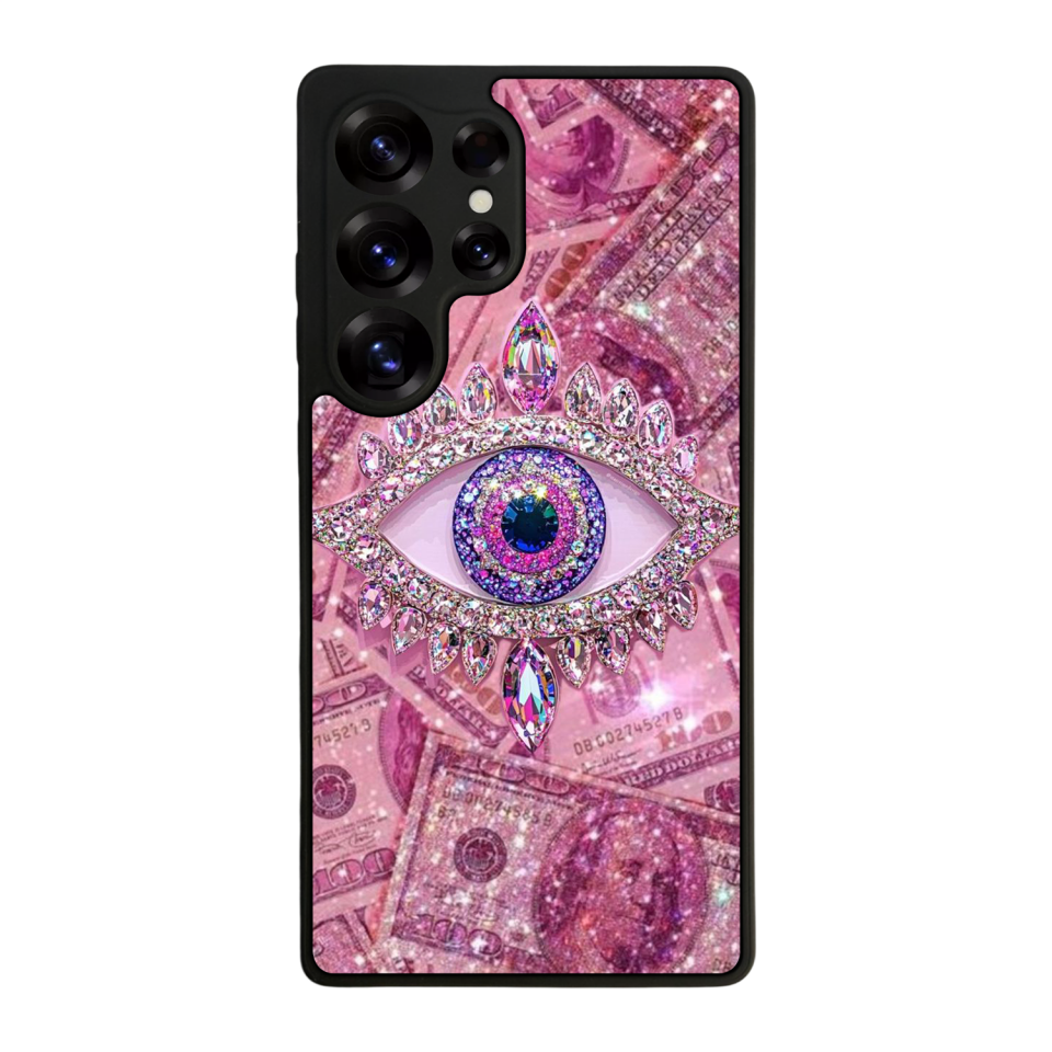 Samsung Galaxy S25 Ultra Uyumlu Göz Tasarımlı Glossy Premium Kılıf