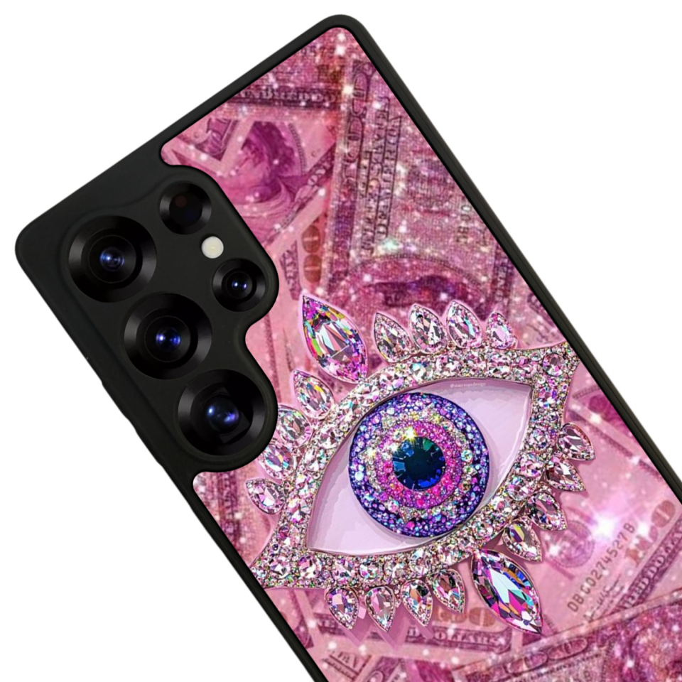 Samsung Galaxy S25 Ultra Uyumlu Göz Tasarımlı Glossy Premium Kılıf