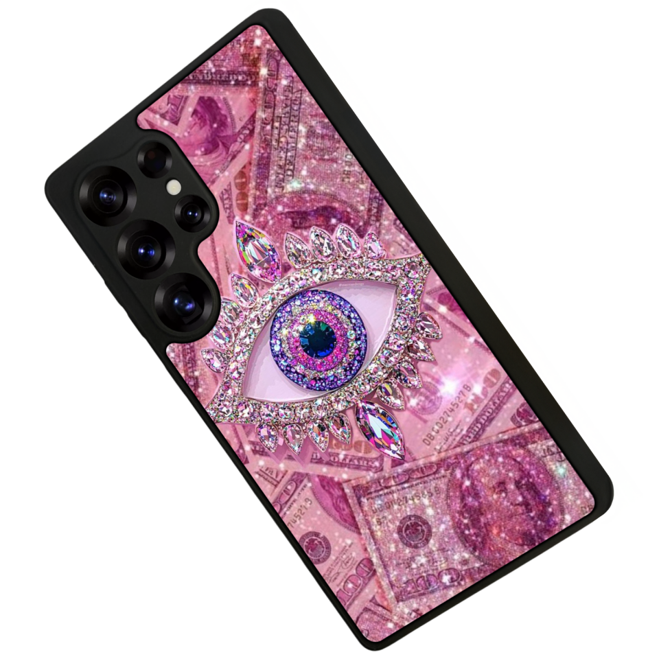 Samsung Galaxy S25 Ultra Uyumlu Göz Tasarımlı Glossy Premium Kılıf