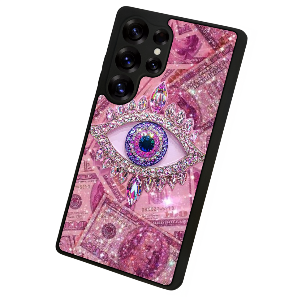 Samsung Galaxy S25 Ultra Uyumlu Göz Tasarımlı Glossy Premium Kılıf