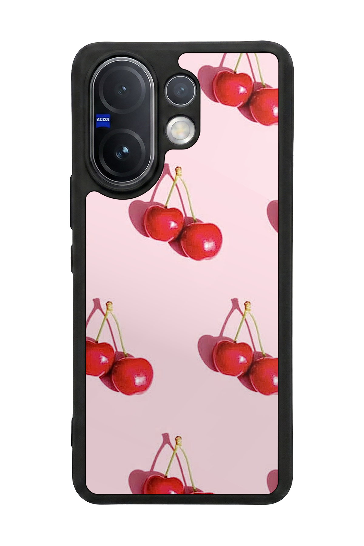 Vivo V60 Uyumlu Kiraz Tasarımlı Glossy Premium Kılıf