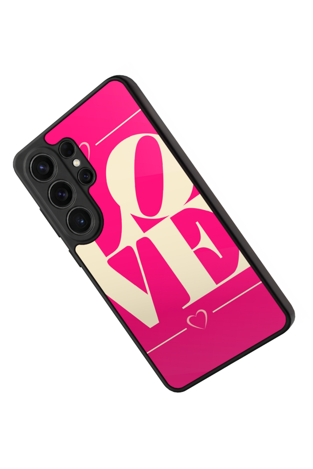 Samsung Galaxy S26 Ultra Uyumlu Love Tasarımlı Glossy Premium Kılıf