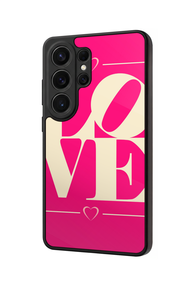 Samsung Galaxy S26 Ultra Uyumlu Love Tasarımlı Glossy Premium Kılıf