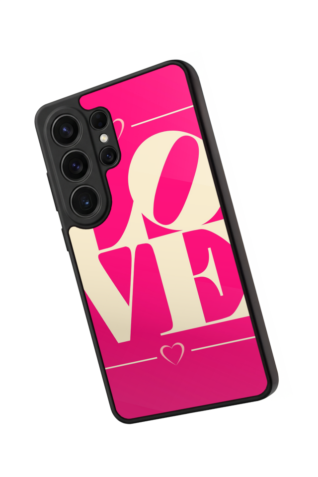 Samsung Galaxy S26 Ultra Uyumlu Love Tasarımlı Glossy Premium Kılıf