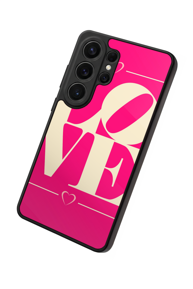 Samsung Galaxy S26 Ultra Uyumlu Love Tasarımlı Glossy Premium Kılıf