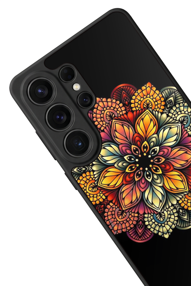 Samsung Galaxy S26 Ultra Uyumlu Mandala Tasarımlı Glossy Premium Kılıf