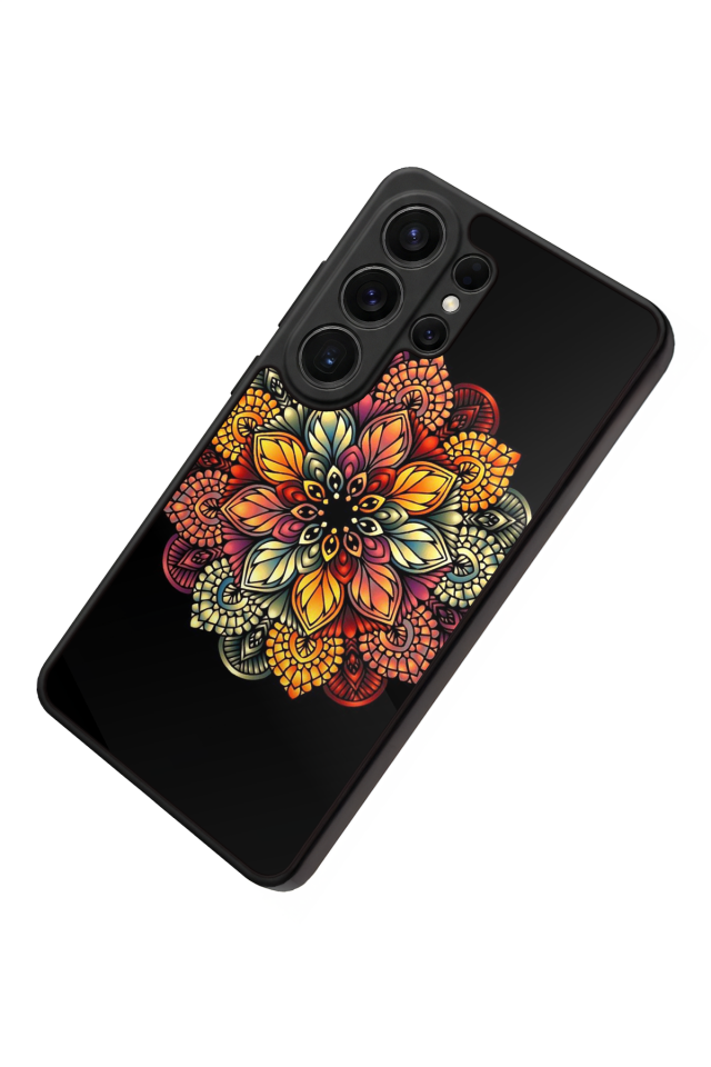 Samsung Galaxy S26 Ultra Uyumlu Mandala Tasarımlı Glossy Premium Kılıf