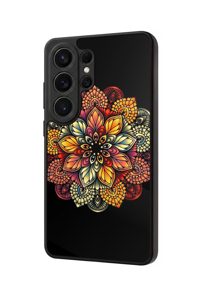 Samsung Galaxy S26 Ultra Uyumlu Mandala Tasarımlı Glossy Premium Kılıf