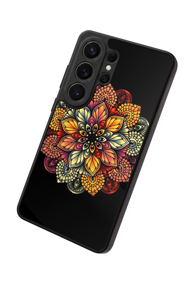 Samsung Galaxy S26 Ultra Uyumlu Mandala Tasarımlı Glossy Premium Kılıf