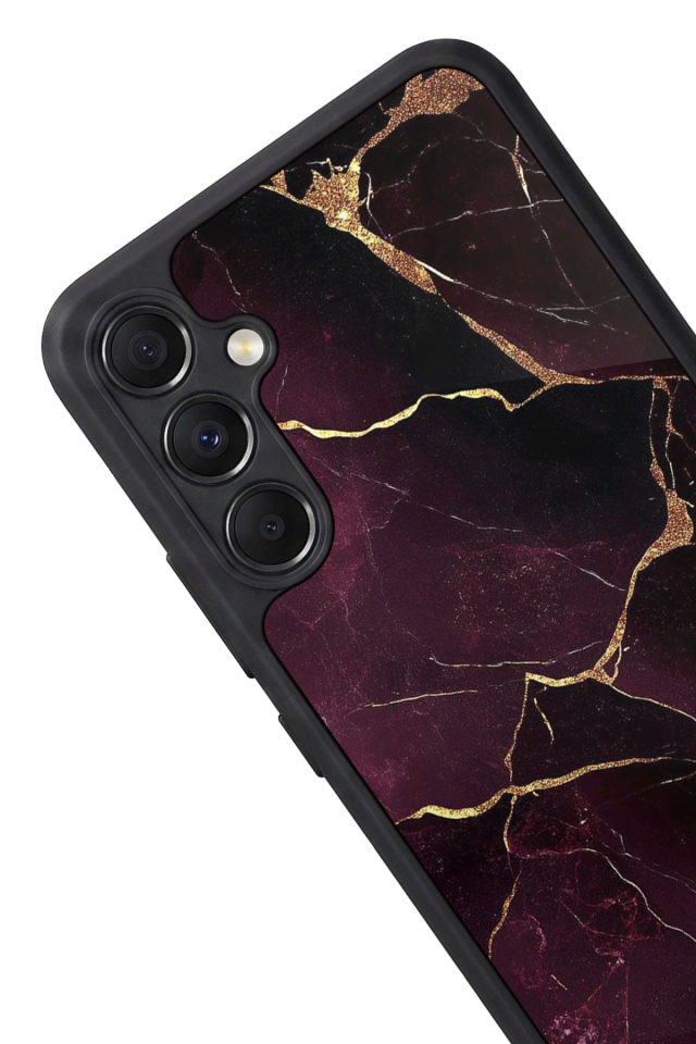 Samsung Galaxy A34 Uyumlu Mermer Marble Tasarımlı Glossy Premium Kılıf