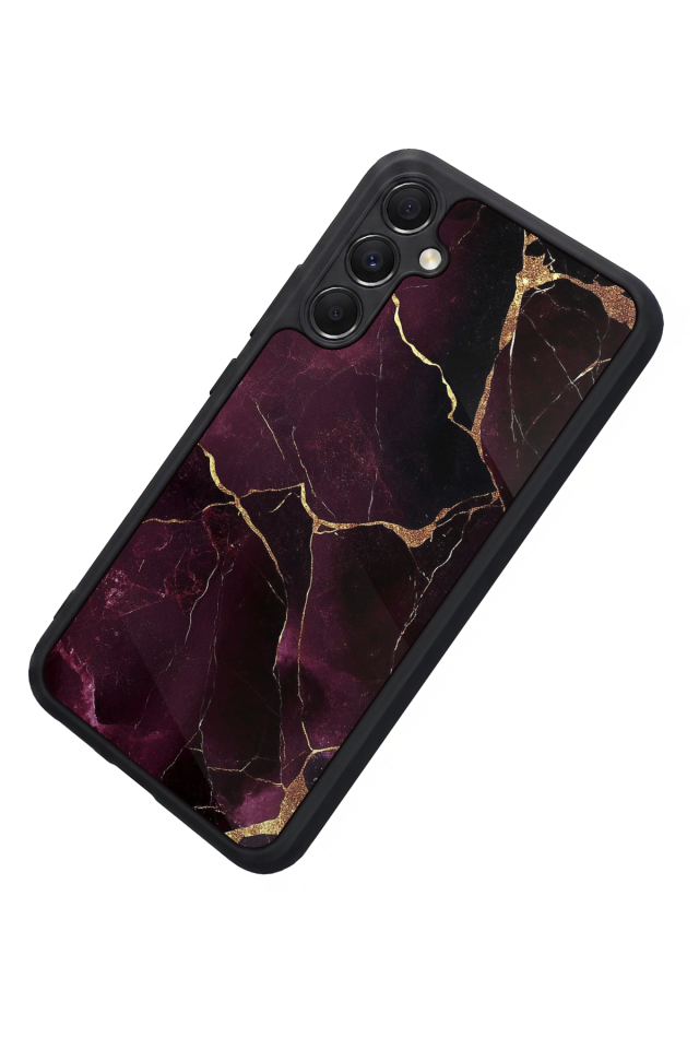 Samsung Galaxy A34 Uyumlu Mermer Marble Tasarımlı Glossy Premium Kılıf