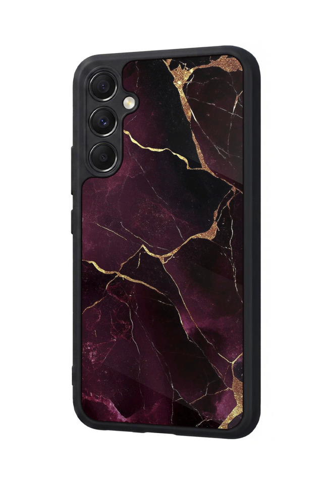 Samsung Galaxy A34 Uyumlu Mermer Marble Tasarımlı Glossy Premium Kılıf