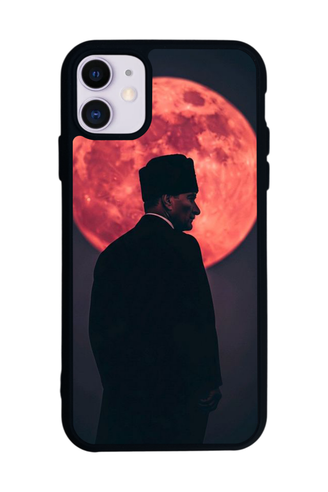 iPhone 11 Uyumlu Mustafa Kemal Ataturk Tasarımlı Glossy Premium Kılıf