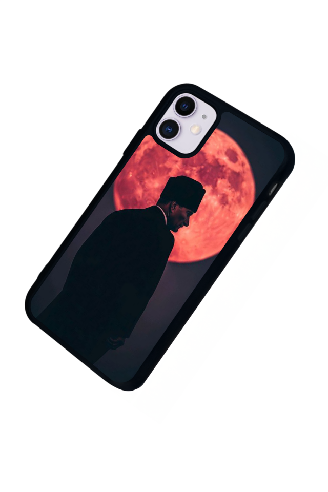 iPhone 11 Uyumlu Mustafa Kemal Ataturk Tasarımlı Glossy Premium Kılıf