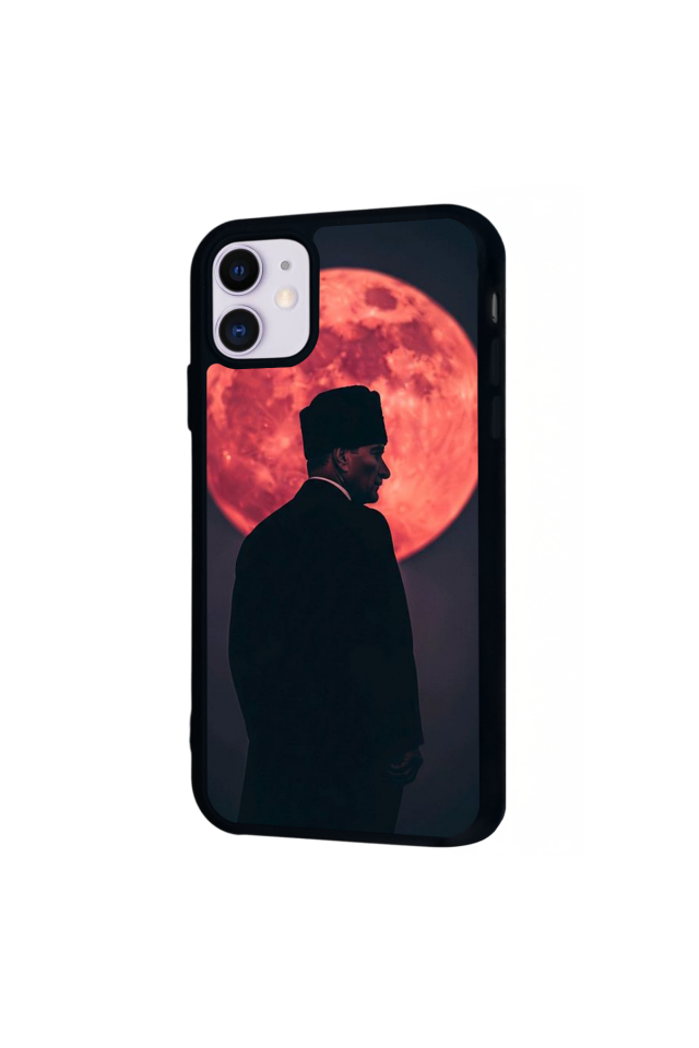 iPhone 11 Uyumlu Mustafa Kemal Ataturk Tasarımlı Glossy Premium Kılıf