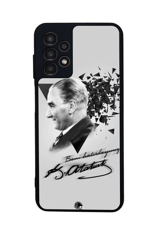 Samsung Galaxy A13 Uyumlu Mustafa Kemal Ataturk Tasarımlı Glossy Premium Kılıf