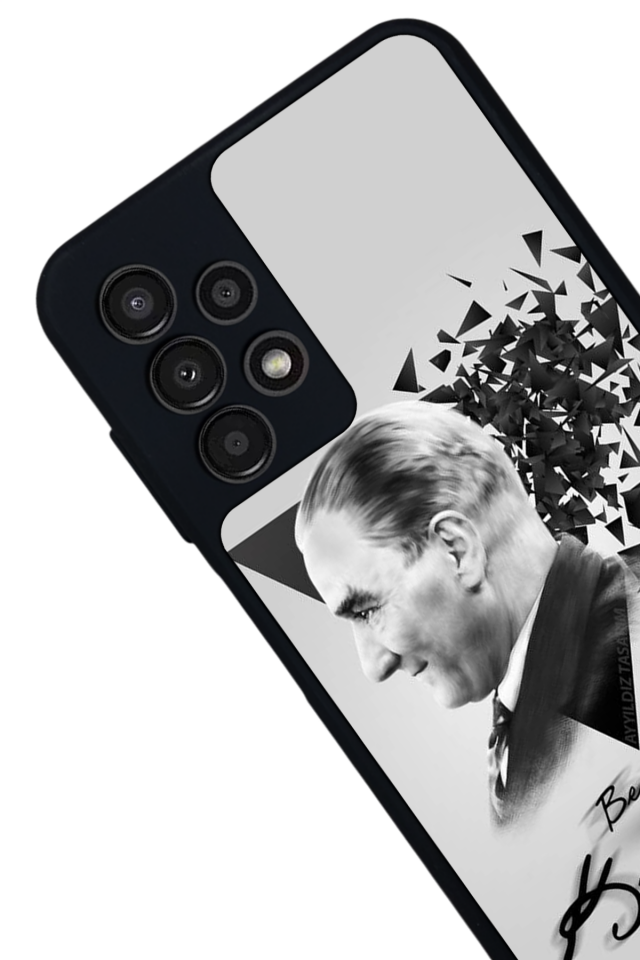 Samsung Galaxy A13 Uyumlu Mustafa Kemal Ataturk Tasarımlı Glossy Premium Kılıf