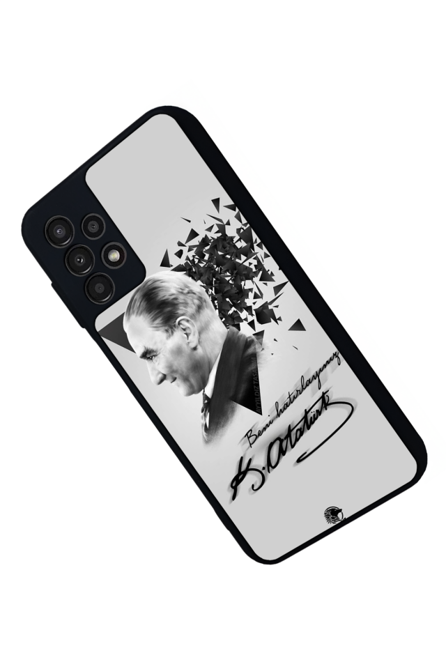 Samsung Galaxy A13 Uyumlu Mustafa Kemal Ataturk Tasarımlı Glossy Premium Kılıf