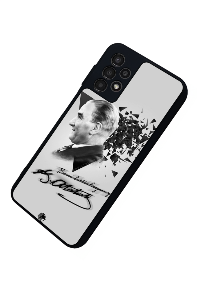 Samsung Galaxy A13 Uyumlu Mustafa Kemal Ataturk Tasarımlı Glossy Premium Kılıf