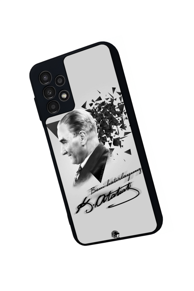 Samsung Galaxy A13 Uyumlu Mustafa Kemal Ataturk Tasarımlı Glossy Premium Kılıf