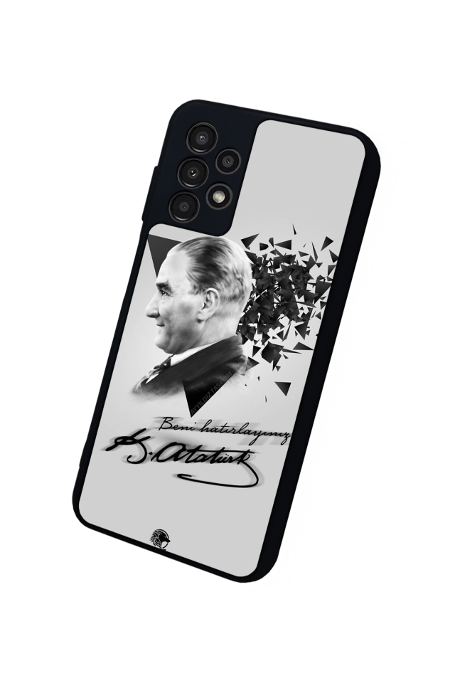 Samsung Galaxy A13 Uyumlu Mustafa Kemal Ataturk Tasarımlı Glossy Premium Kılıf