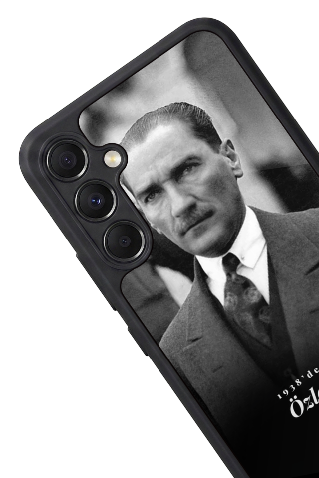 Samsung Galaxy M34 Uyumlu Mustafa Kemal Ataturk Tasarımlı Glossy Premium Kılıf