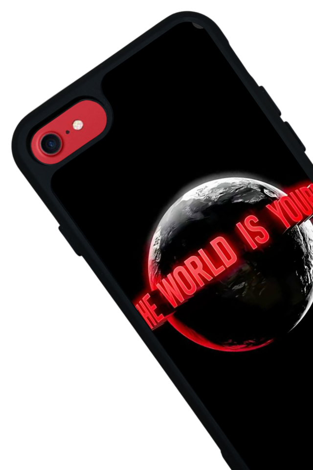 iPhone 8 Uyumlu Scarface Tasarımlı Glossy Premium Kılıf