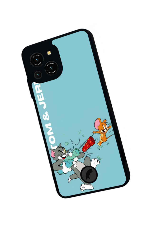 Reeder S23 Pro Max Uyumlu Tom And Jerry Tasarımlı Glossy Premium Kılıf