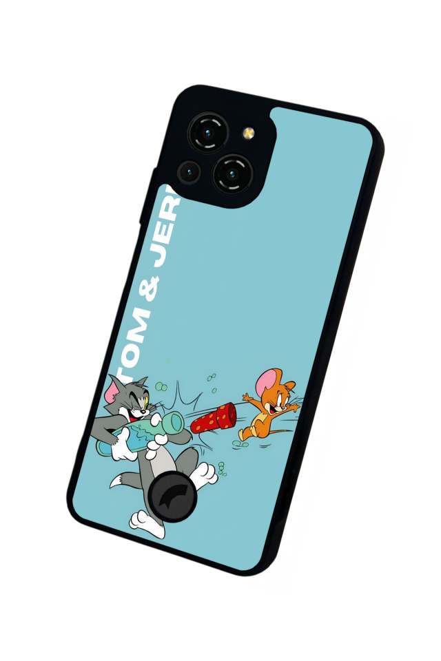 Reeder S23 Pro Max Uyumlu Tom And Jerry Tasarımlı Glossy Premium Kılıf