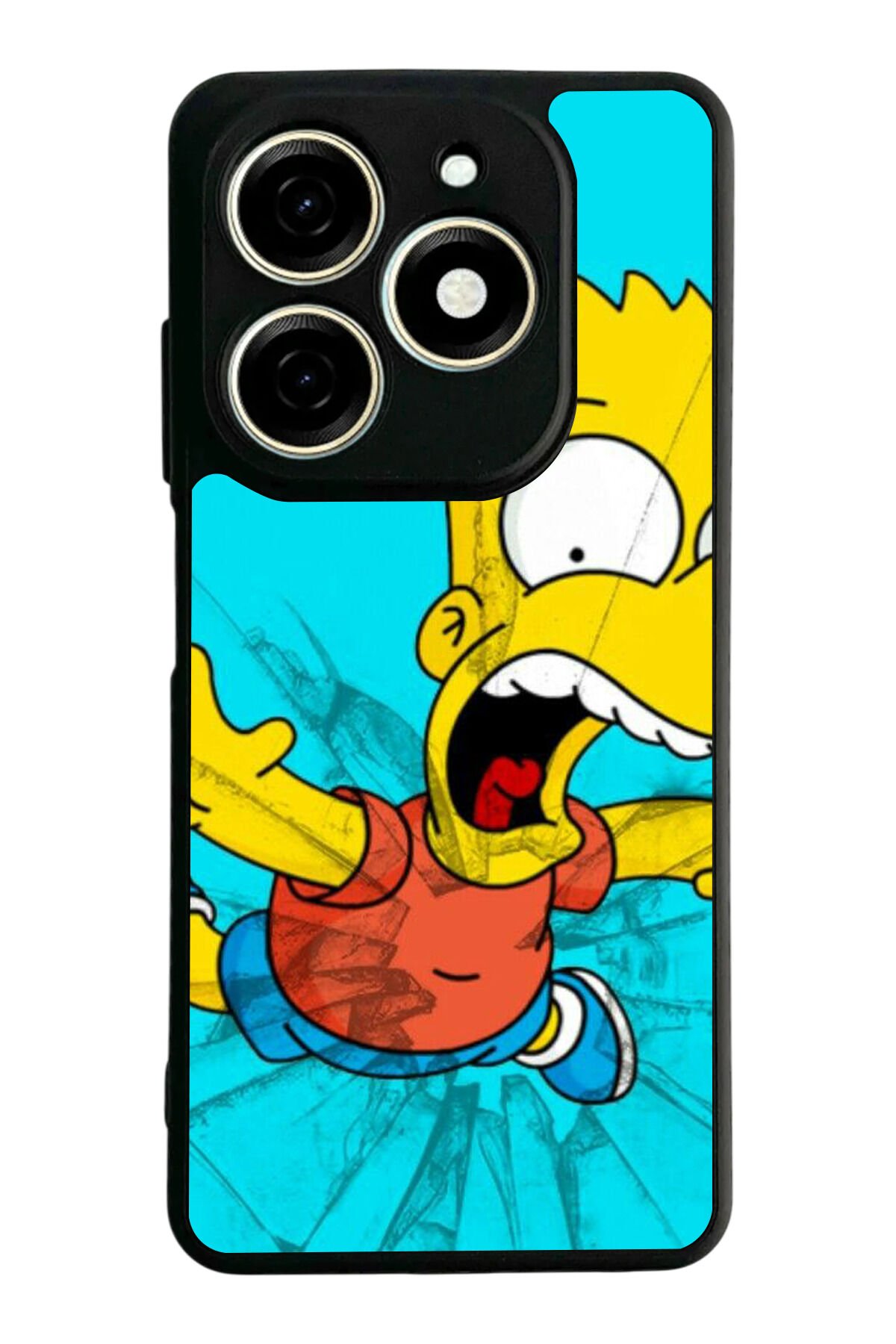 Tecno Spark 20/20C Uyumlu The Simpsons Tasarımlı Glossy Premium Kılıf
