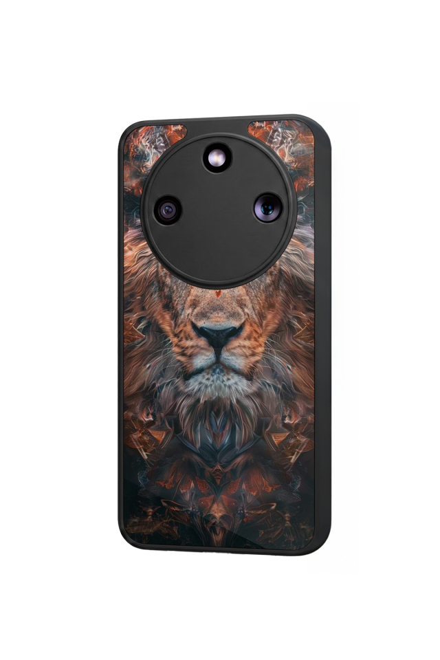 Honor Magic 8 Lite Uyumlu Aslan Tasarımlı Glossy Premium Kılıf