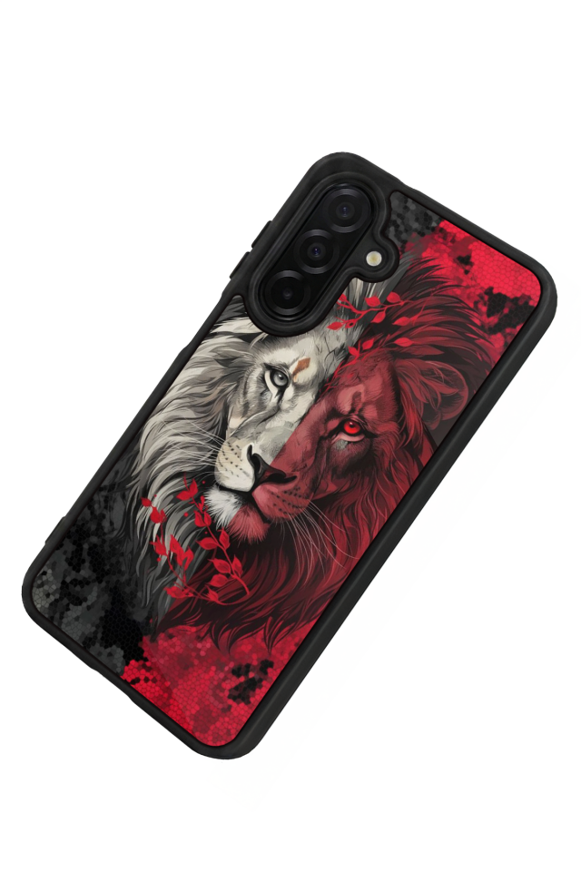 Samsung Galaxy A36 Uyumlu Aslan Tasarımlı Glossy Premium Kılıf