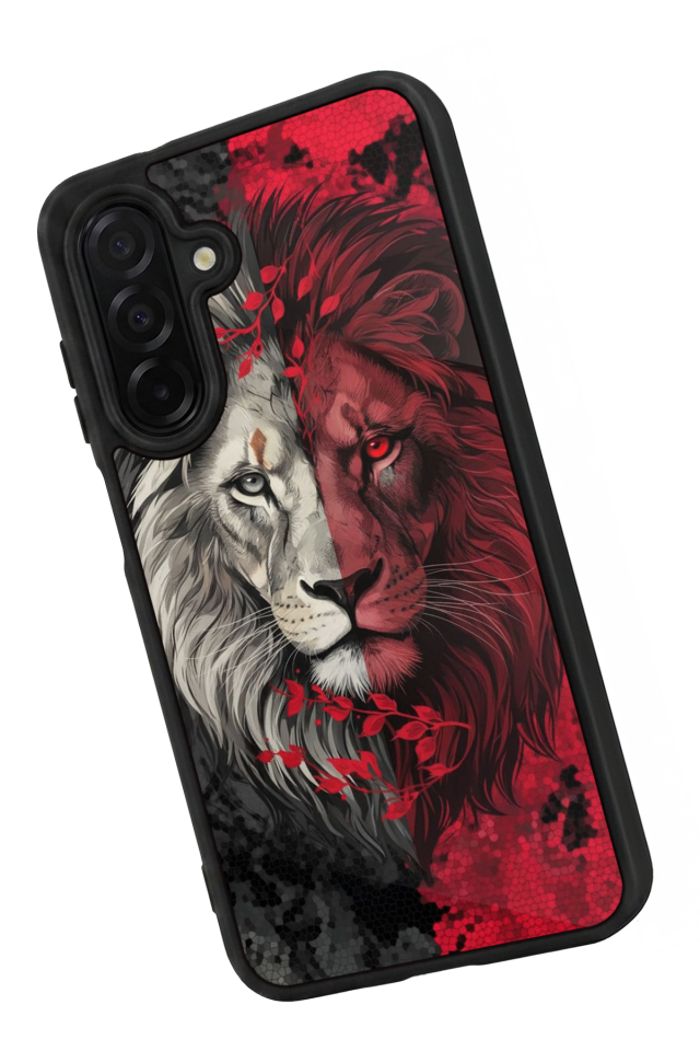 Samsung Galaxy A36 Uyumlu Aslan Tasarımlı Glossy Premium Kılıf