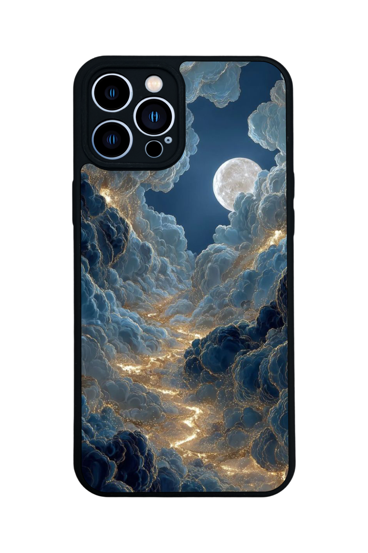 iPhone 12 Pro Max Uyumlu Ay Tasarımlı Glossy Premium Kılıf