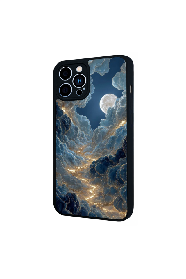 iPhone 12 Pro Max Uyumlu Ay Tasarımlı Glossy Premium Kılıf