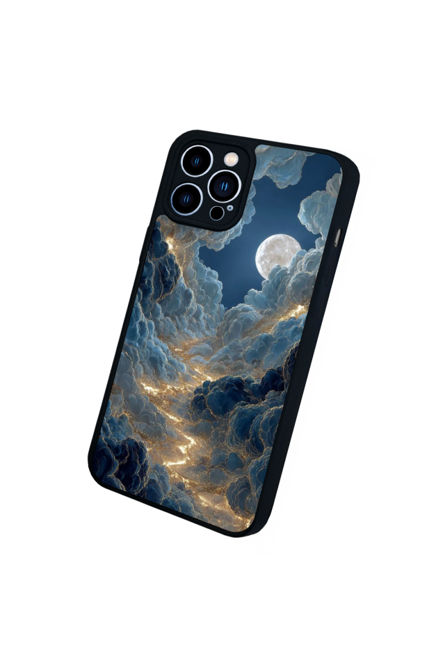 iPhone 12 Pro Max Uyumlu Ay Tasarımlı Glossy Premium Kılıf