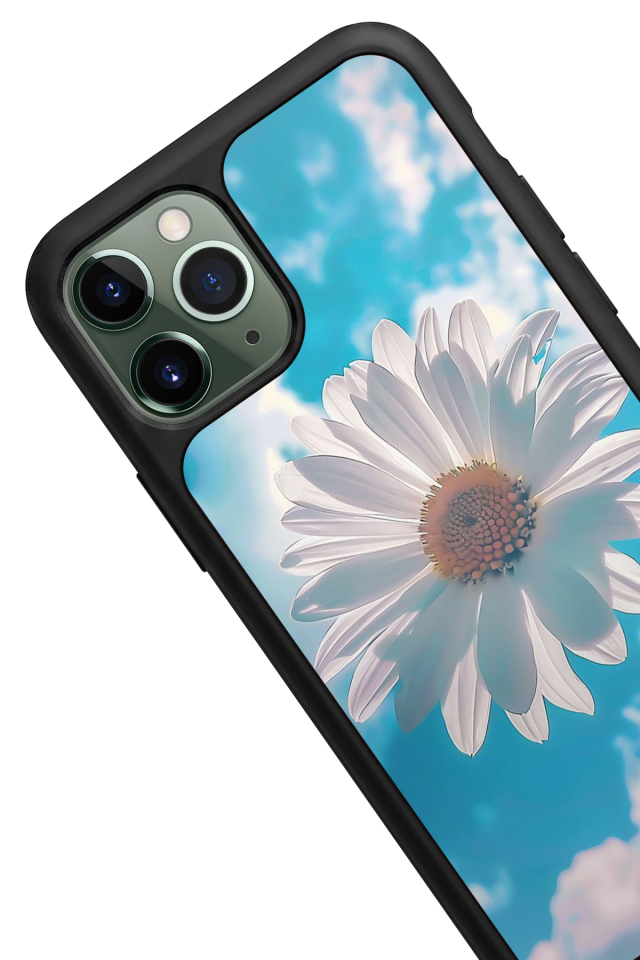 iPhone 11 Pro Uyumlu Cicek Tasarımlı Glossy Premium Kılıf