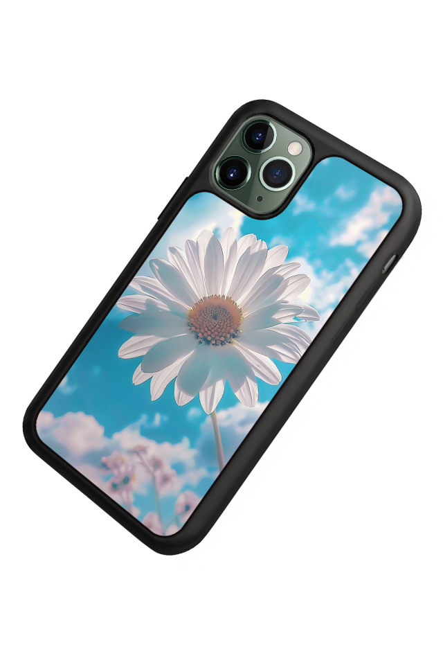 iPhone 11 Pro Uyumlu Cicek Tasarımlı Glossy Premium Kılıf