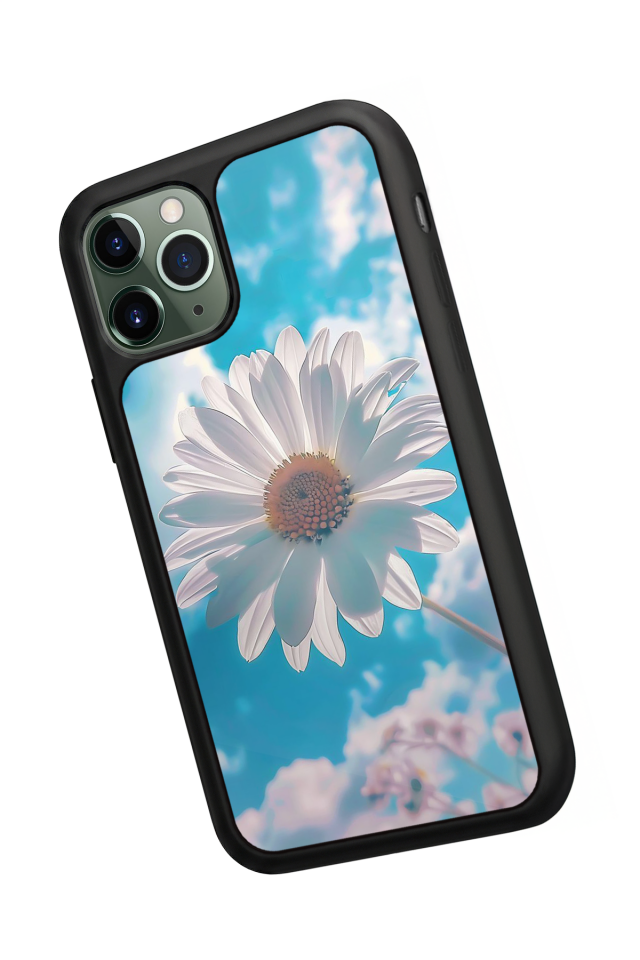 iPhone 11 Pro Uyumlu Cicek Tasarımlı Glossy Premium Kılıf