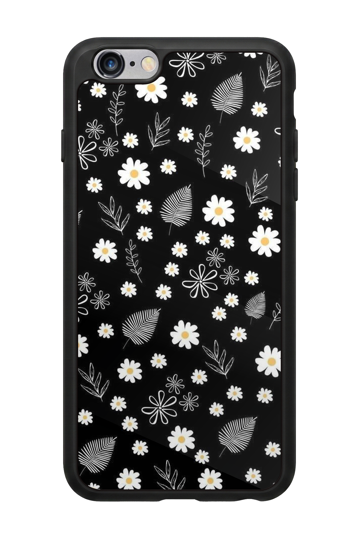 iPhone 6s Plus Uyumlu Floral Tasarımlı Glossy Premium Kılıf