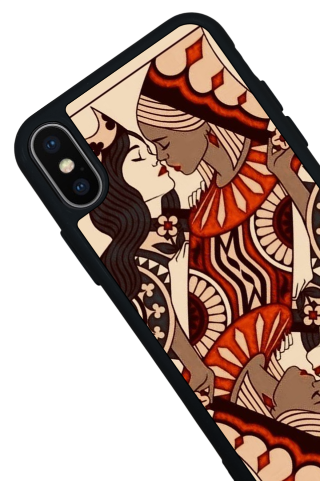 iPhone XS Max Uyumlu  Kalp Love Tasarımlı Glossy Premium Kılıf