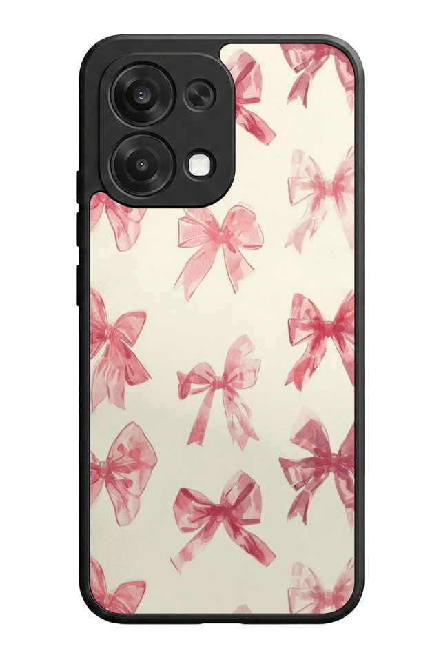 Oppo A6 Pro Uyumlu Kurdele Tasarımlı Glossy Premium Kılıf