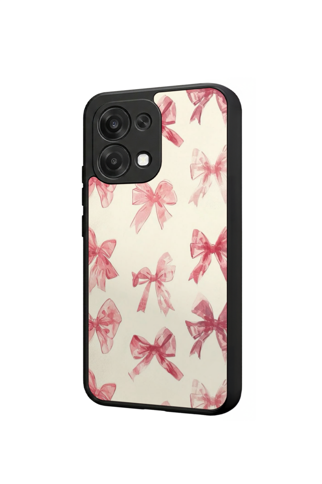 Oppo A6 Pro Uyumlu Kurdele Tasarımlı Glossy Premium Kılıf