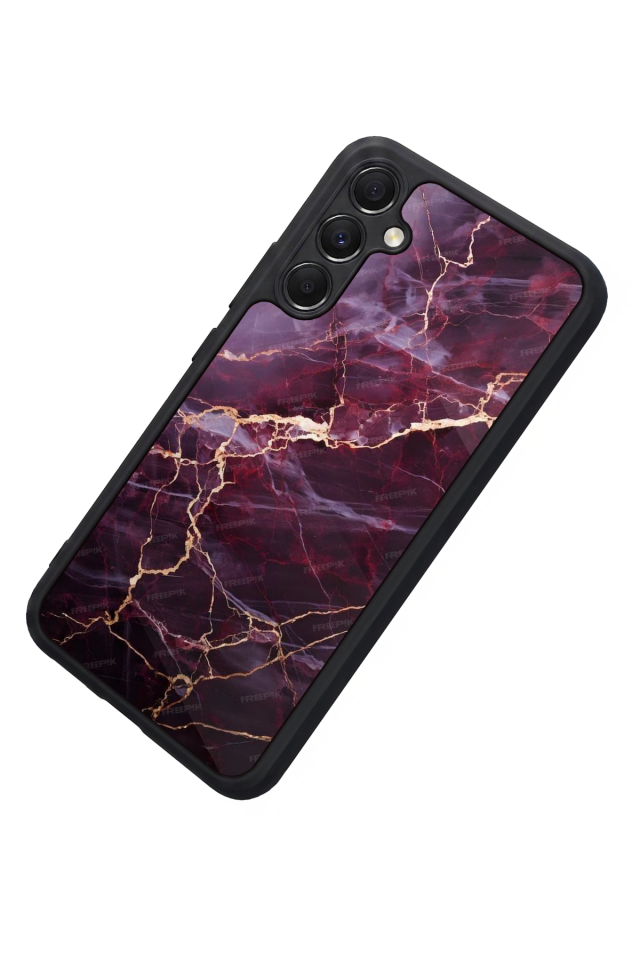 Samsung Galaxy A34 Uyumlu Mermer Marble Tasarımlı Glossy Premium Kılıf