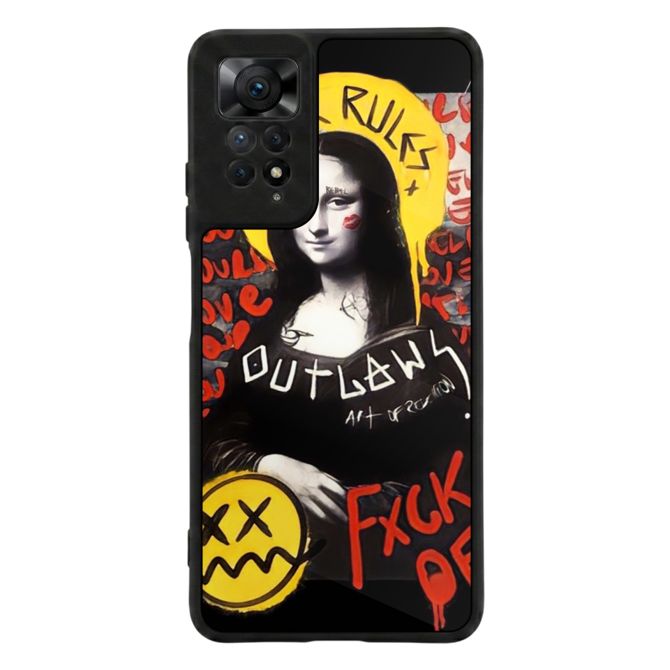 Xiaomi Redmi Note 12 Pro Uyumlu Monalisa Tasarımlı Glossy Premium Kılıf