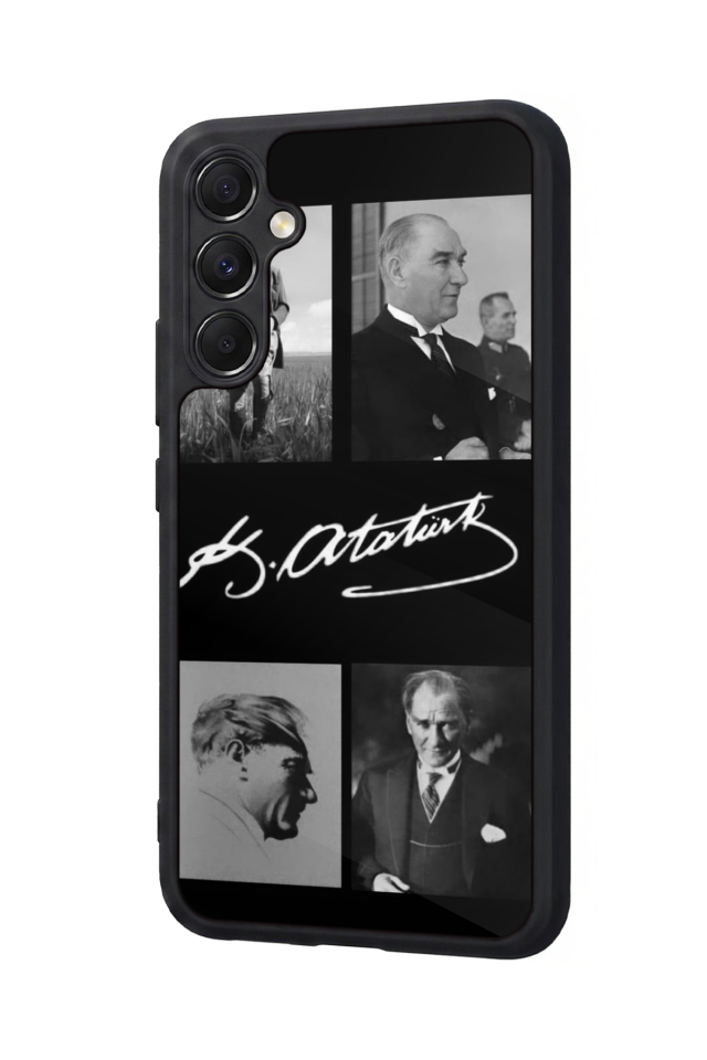 Samsung Galaxy M34 Uyumlu Mustafa Kemal Ataturk Tasarımlı Glossy Premium Kılıf